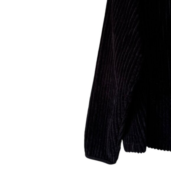 Woolrich Kinsdale Size Med Lightweight Black Wide Corduroy Ribbed Cotton Jacket - Picture 13 of 16